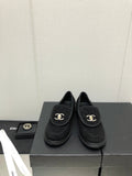 CHANEL moasins black denim 40mm