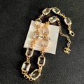 Chanel Crystal-Style CC Necklace